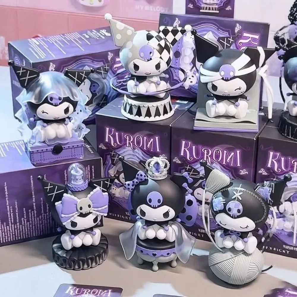 

New Sanrio Kuromi Hipper Dark Tales Series Figure Anime Blind Box Christmas Mystery Random Mystery Toy Gift for Children Guests