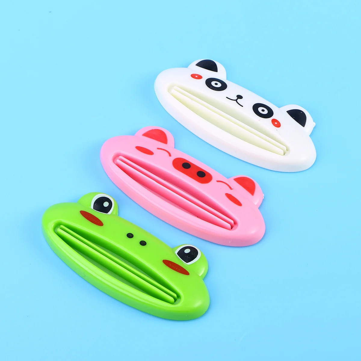 

Cartoon Animal Toothpaste Squeezer Dispenser Pushes Tube Contents to Top No Waste Reusable Bathroom Accessory for Family Kids