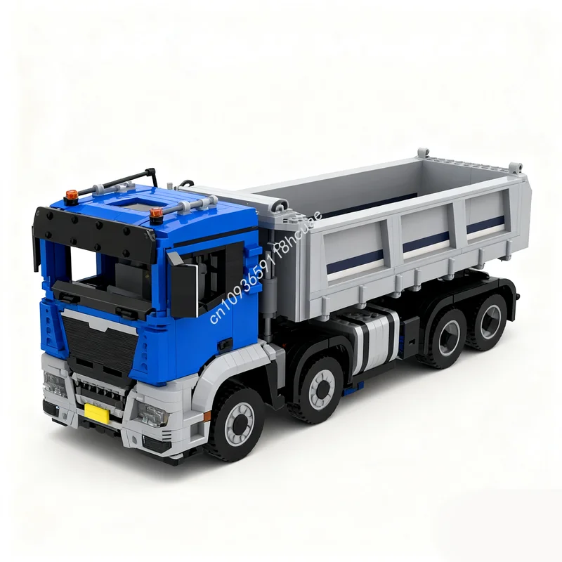 4016 pz MOC New Man TGS 8x8 autocarro con cassone ribaltabile Modello Tecnico Building block Architettura Giocattoli Per Bambini Mattone Educazione regali Di Natale