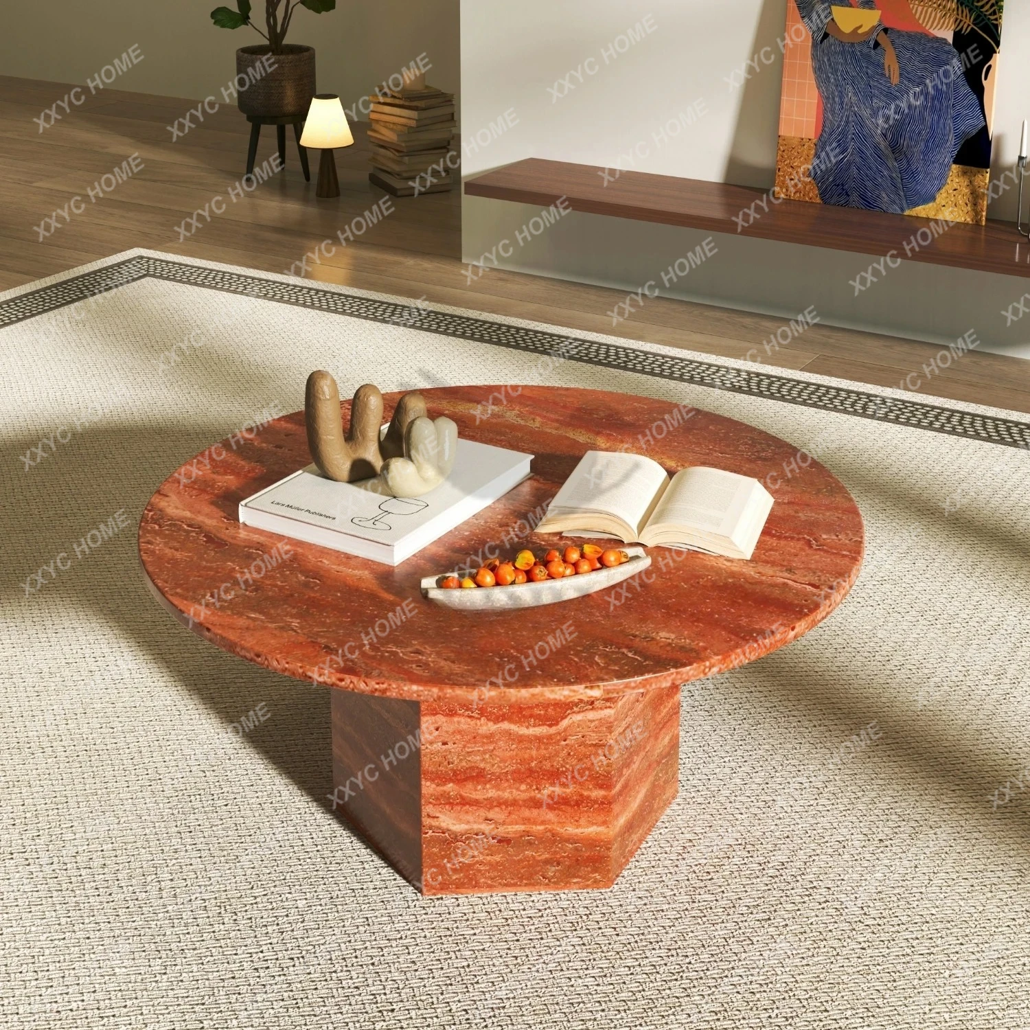 Luxury Aesthetic Coffee Table Clear Hardcover Simple  Coffee Table Minimalist Organizer Mesa Centro Salon Accessories