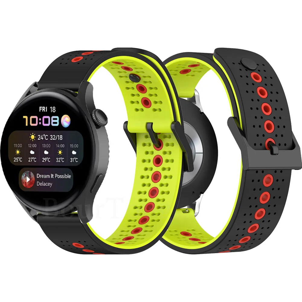 

Ремешок силиконовый быстросъемный для HUAWEI WATCH 3 Pro GT 2 46 мм/GT3 SE GT Runner Buds 22 мм