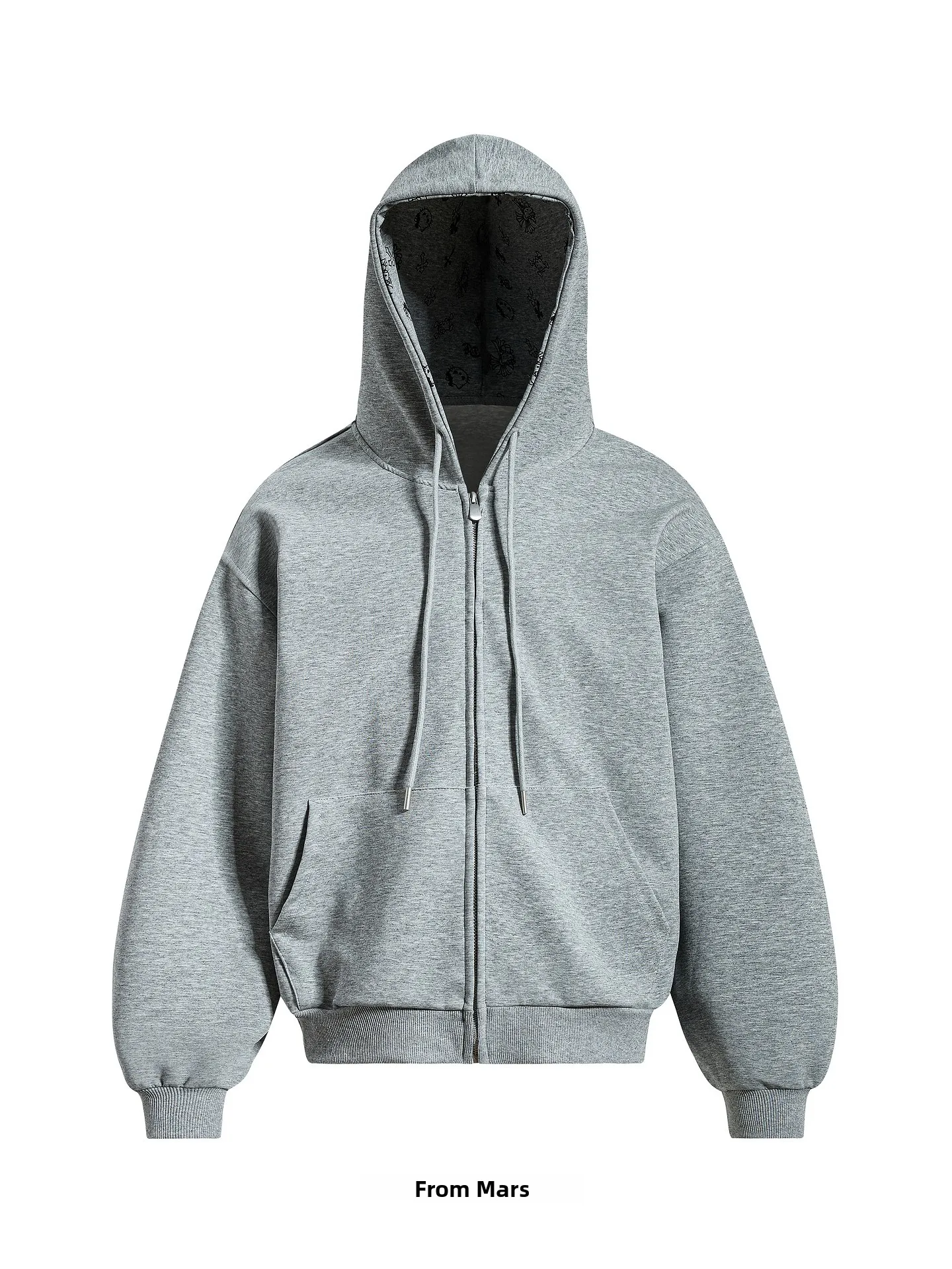 

Свободная толстовка на молнии с длинными рукавами от Lazy Sle Retro Trendy Brand: однотонная, дышащая, в стиле кэжуал