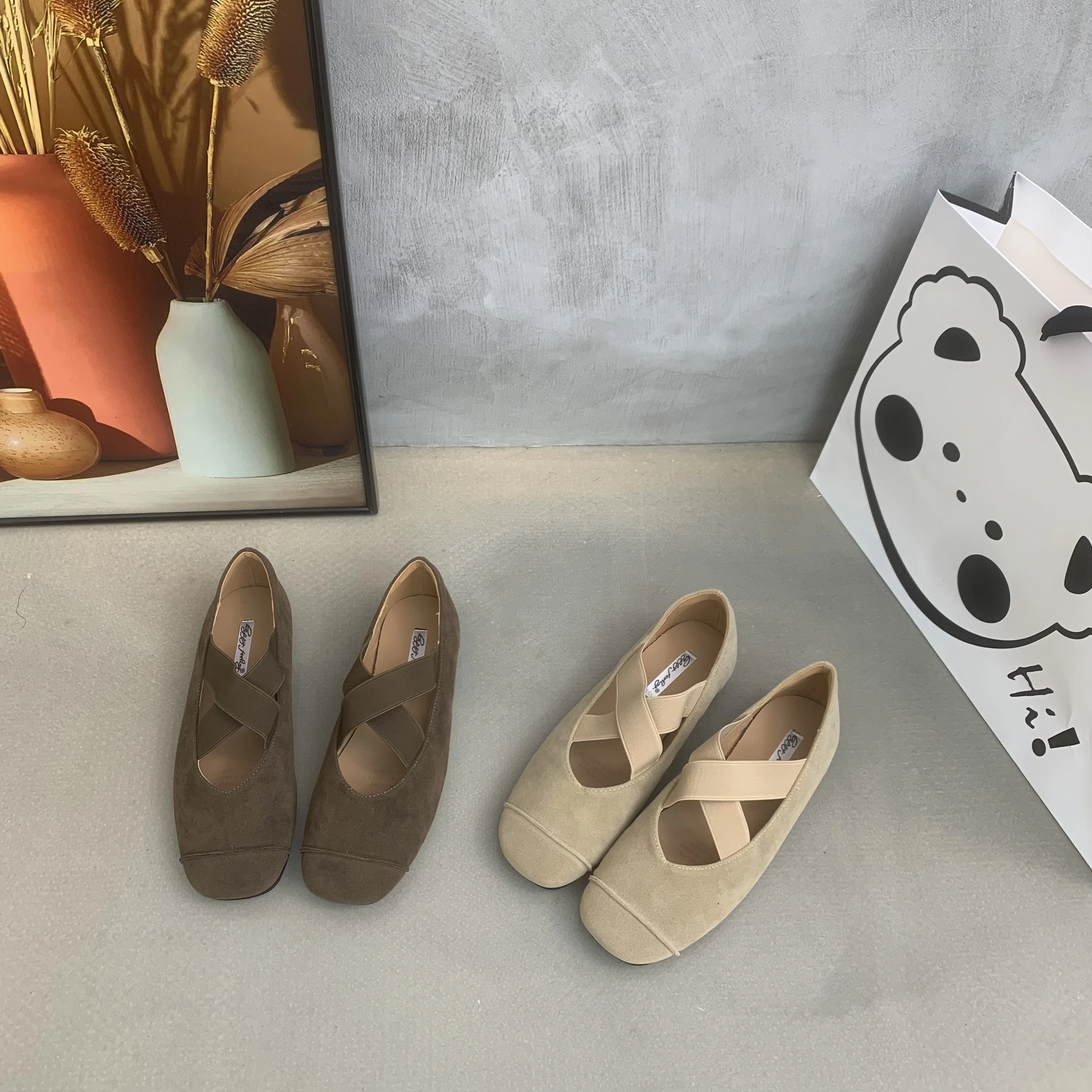 Bailamos 2025 Spring New Brand Women Flats Soft Leather Eelgant Dress Shoes Round Toe Shallow Slip On Ladies Casual Ballet Shoes