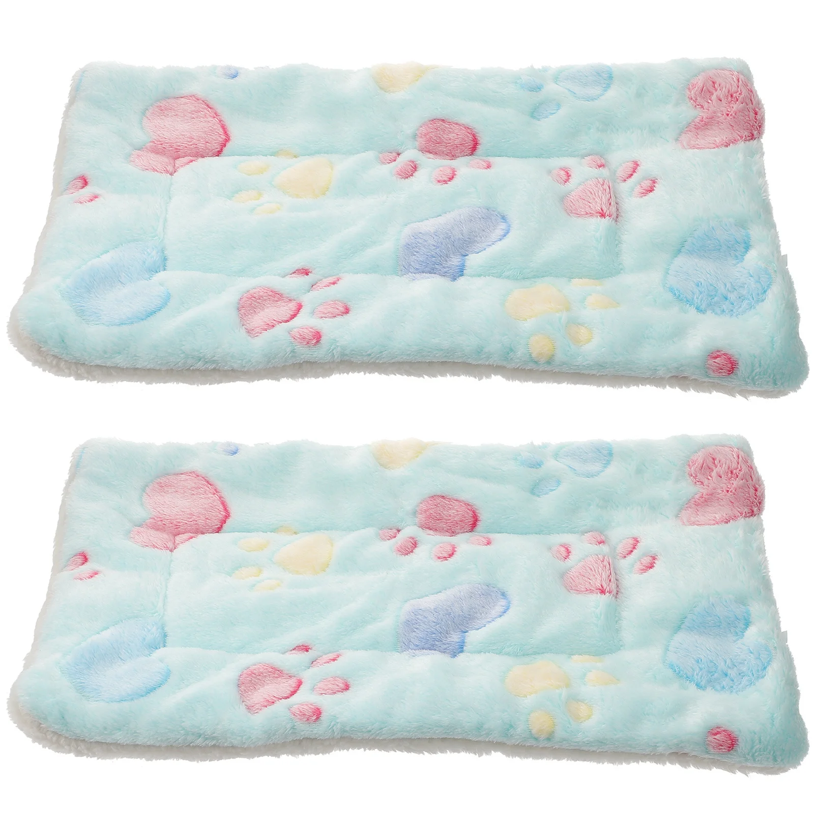

2Pcs Hamster Winter Warm Pad Coral Fleece Pet Nest Small Animal Sleep Mat Guinea Pig Cushion Hamster Warm Cushion