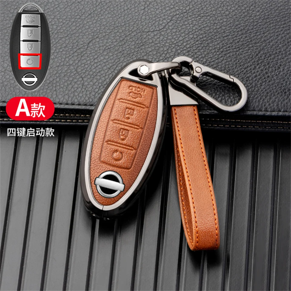 Car key cover case for nissan juke leaf micra k12 note patrol qashqai j11 j10 tiida versa x-trail xtrail x trail t32 Infiniti