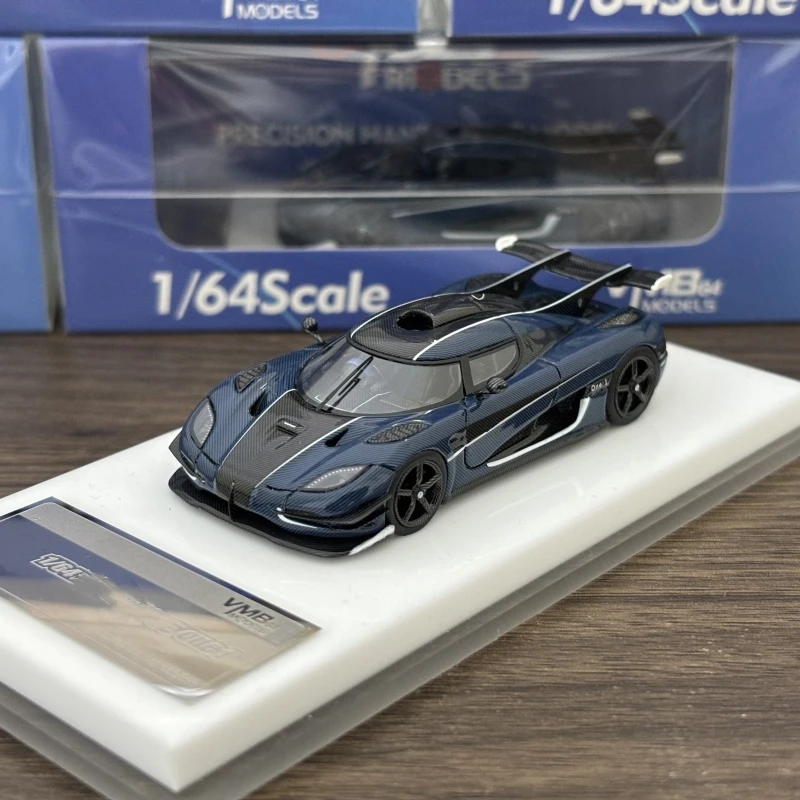 Newly Stocks VMB 1/64 ONE1 Carbon Blue Color Resin Model Car In 2024