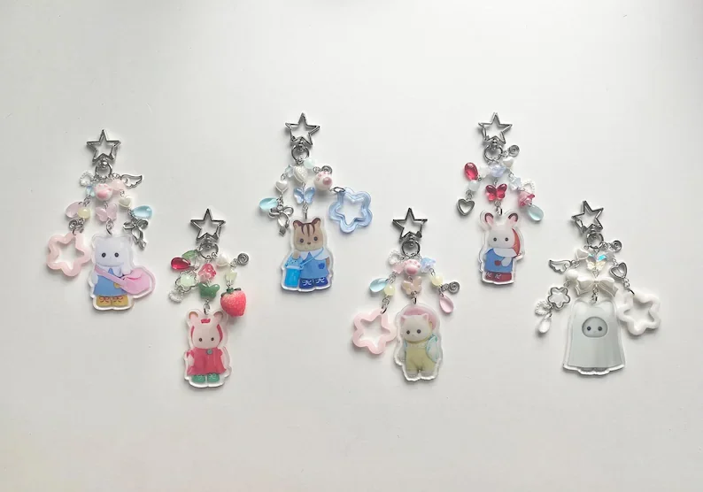 سلاسل المفاتيح كاليكو كريترز 」* Y2K