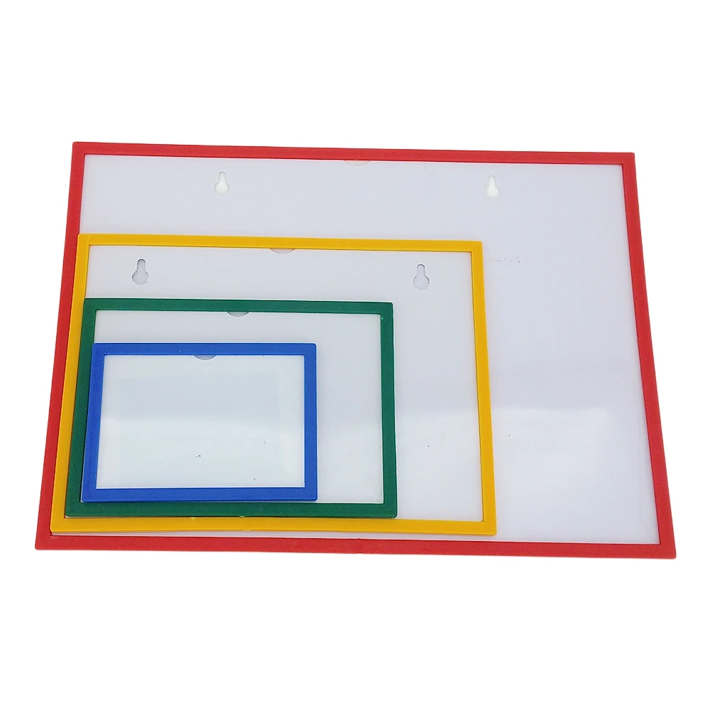 Plastic POP Paper Sign Card Label Display Show Frame Store Shelf Promotion Magnetic Tape Sticked on Back 1Pack