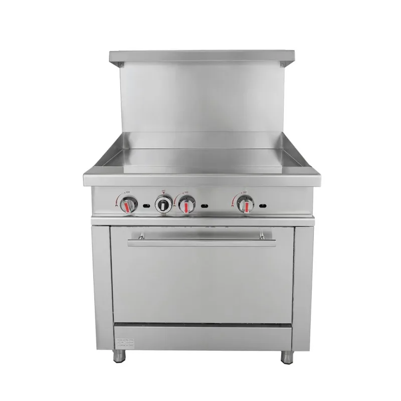High quality commercial flat top gas oven electroplating plate oven stainless steel