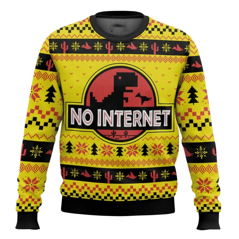 

2025 Jurassic Park Autumn/Winter New 3D Printed Ugly Christmas Sweater Men's and Women's Hoodies Cartoon Christmas Clothing