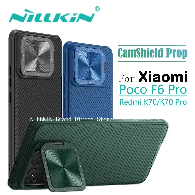 

For Xiaomi Poco F6 Pro 5G Nillkin CamShield Prop case For Redmi K70 Pro Lenses protective Phone shell Back cover For Redmi K70