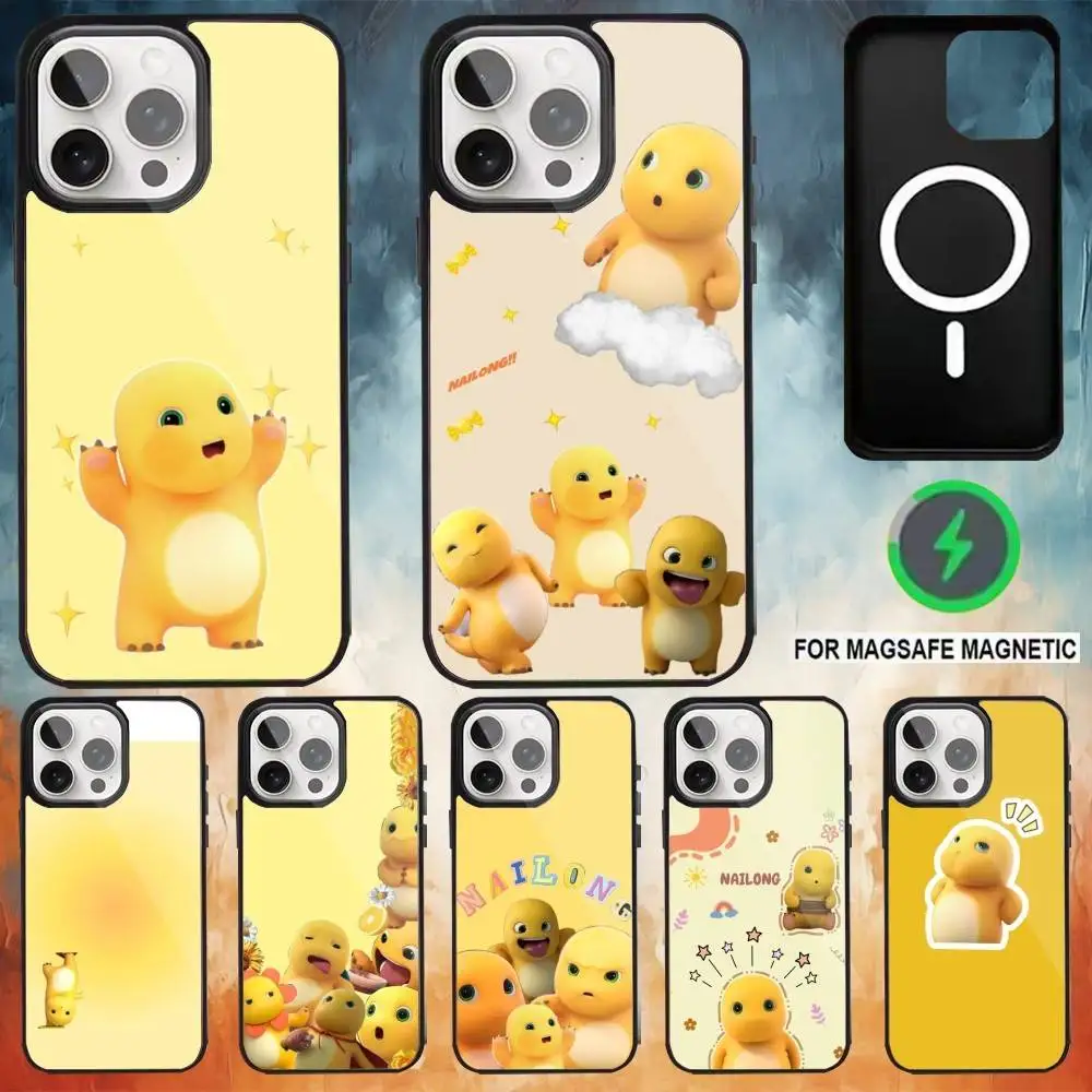 

C-Cute N-Nailong Phone Case For iPhone17,16,15,14,13,12,11 Plus,Pro Max Magnetic Magsafe Wireless Charging