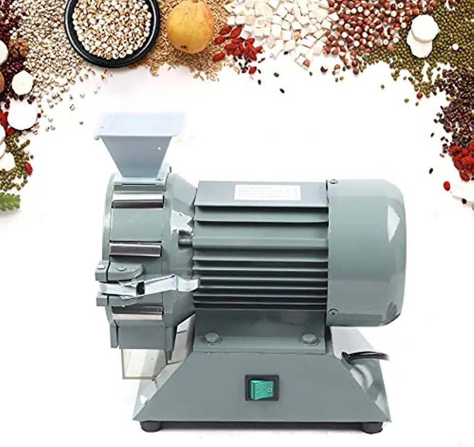 

50g Electric Spice Mill Grinder, 110V Mini Grain Mill Grinder 30-120 Mesh Machine for Shops, Restaurant 1400RMP