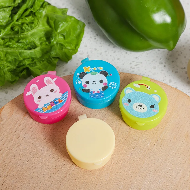 54pcs/set Children\'s Bento Sauce Bottle Mini Cartoon Seasoning Squeeze Bottle Children Snack Cake Fruit Forks Silicone Lunch Box