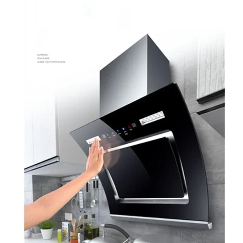 Kitchen Ventilator Suction Range Hood Small stove Side suction Cooker Hood Wall-mounted Smart cleaning Exhaust Hood 50/55/60cm