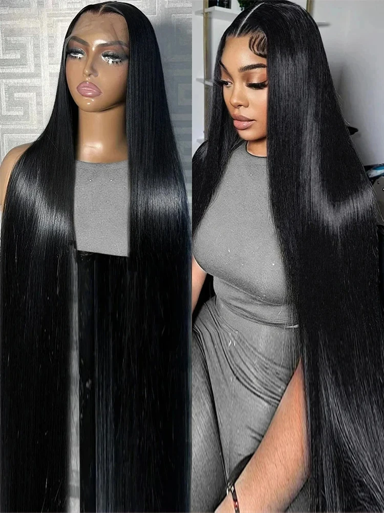 Bone Straight Lace Frontal Human Hair Wig 13x6 360 Lace Front Wig 100% Human Hair Remy Brazilian Pre Plucked 180 Density On Sale