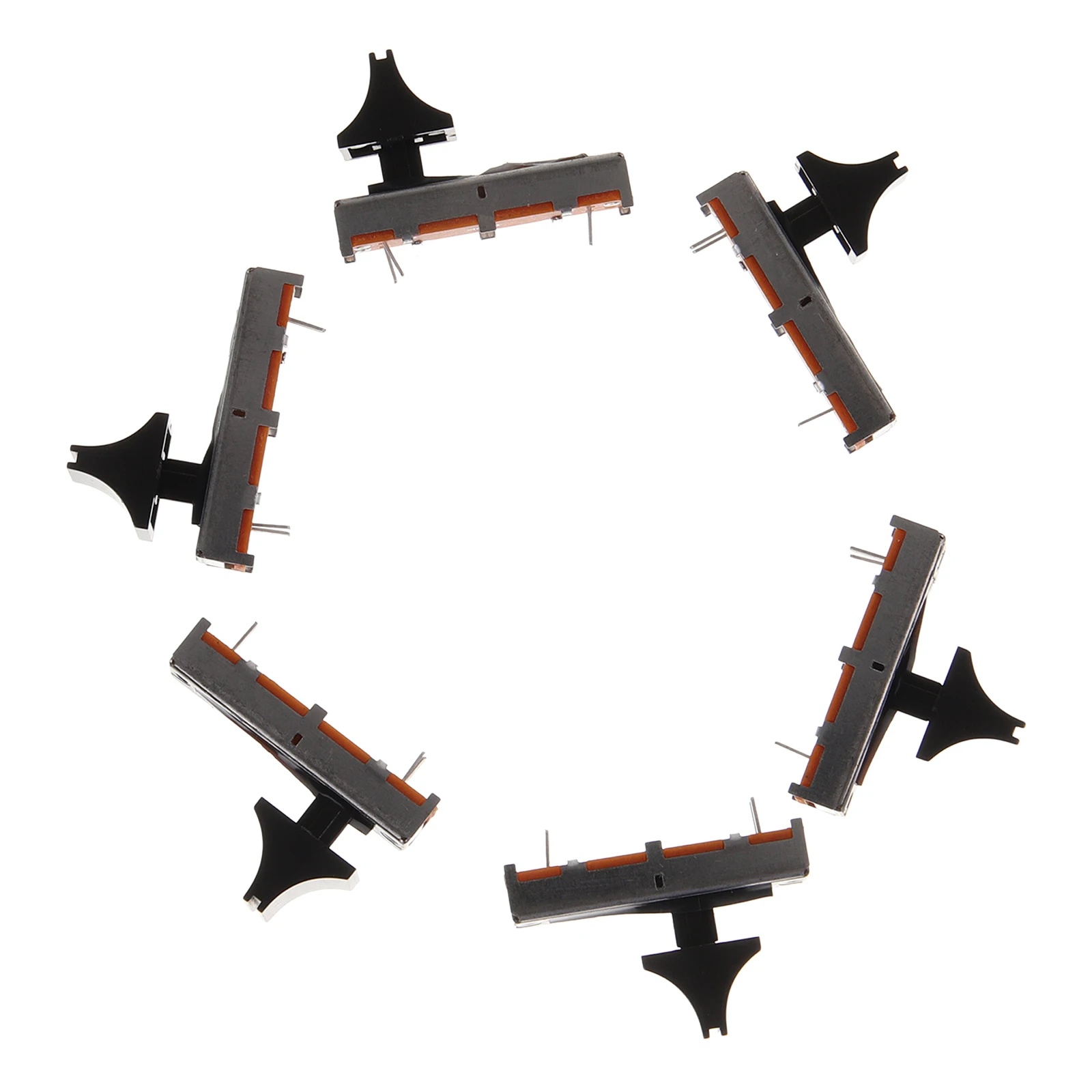 6 шт. 45 мм линейный скользящий потенциометр стерео регулятор громкости для Dj микшер аудио консоль сменный инструмент для настройки