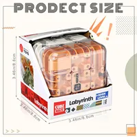 3D Maze Magic Cube Six-sided Transparent Puzzle Speed Cube Cubes Maze Toys For Children's Educational Toys Birthday Party Gift