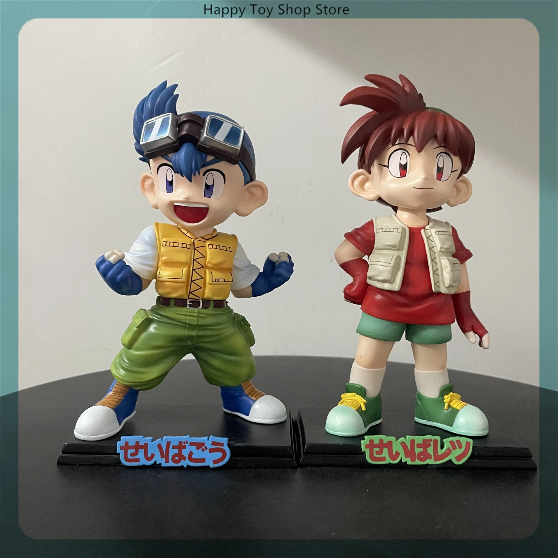 Bakusou Kyoudai Let'S & Go Seiba Go Seiba Retsu Anime Bust Figure Model Statue Collection Desktop Decoration Ornament Toys Gifts