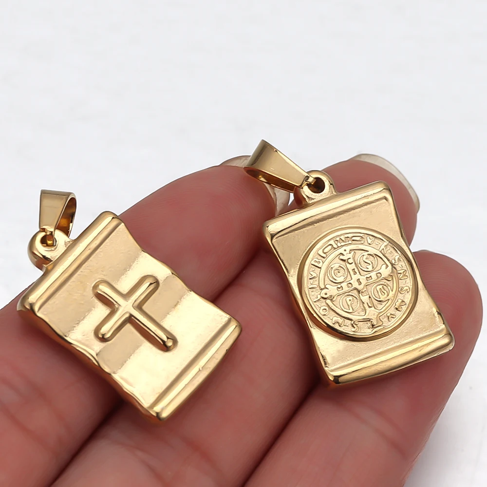 5pcs Stainless Steel  Jesus Christ Charms Pendants for DIY Jewelry Necklace Gift Making Cross Charms Findings Wholesale - Image 6