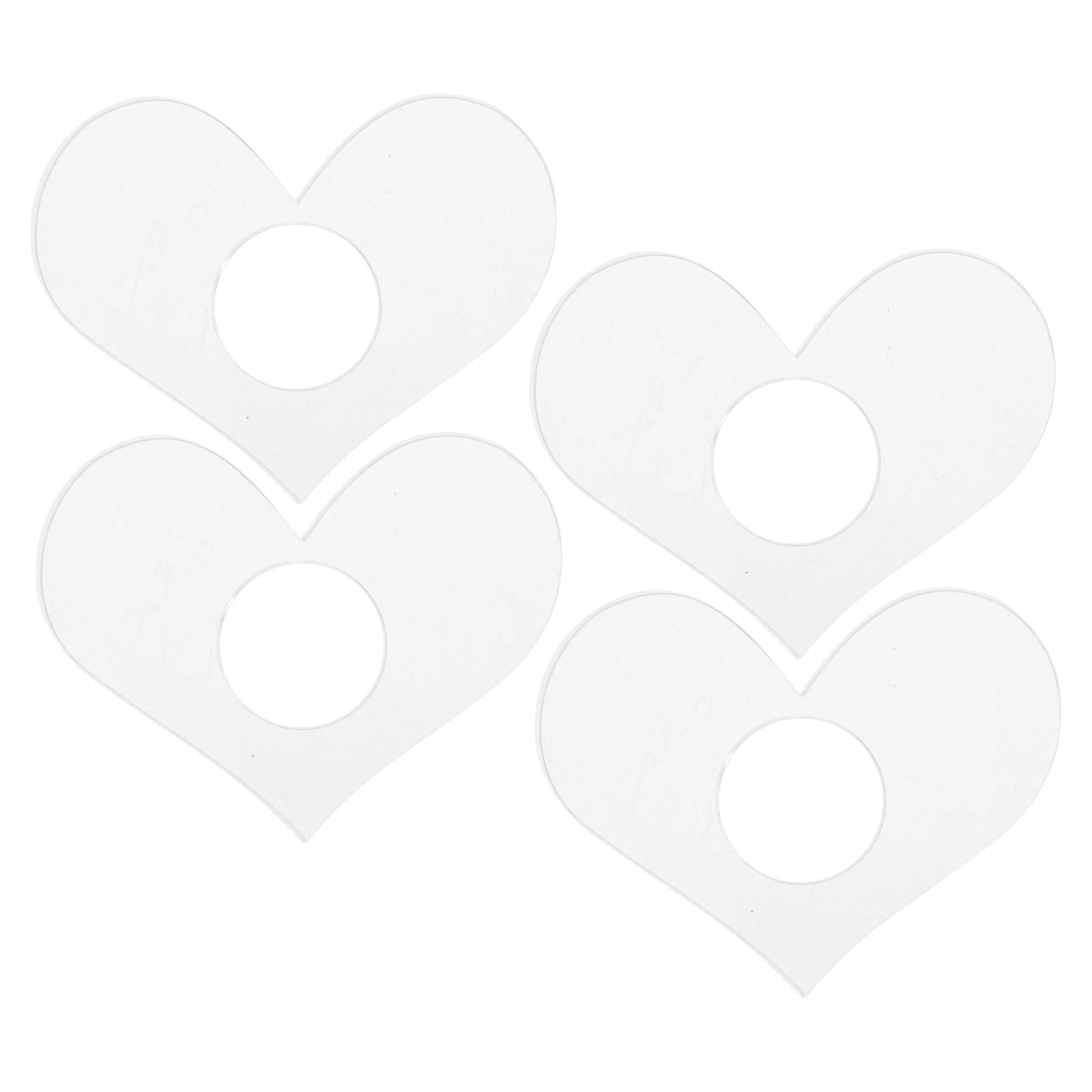 

4pcs Heart Shape Acrylic Thumb Bookmark Transparent Book Page Holder For Reading Small Portable Household Page Spreaders Book