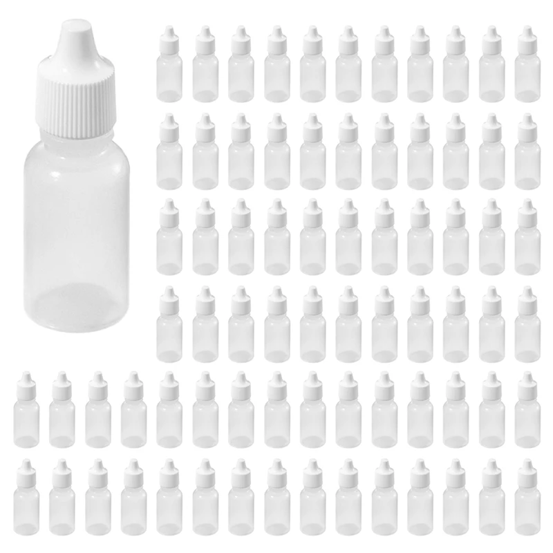 

250Pcs Empty Plastic Squeezable Dropper Bottles (20Ml)