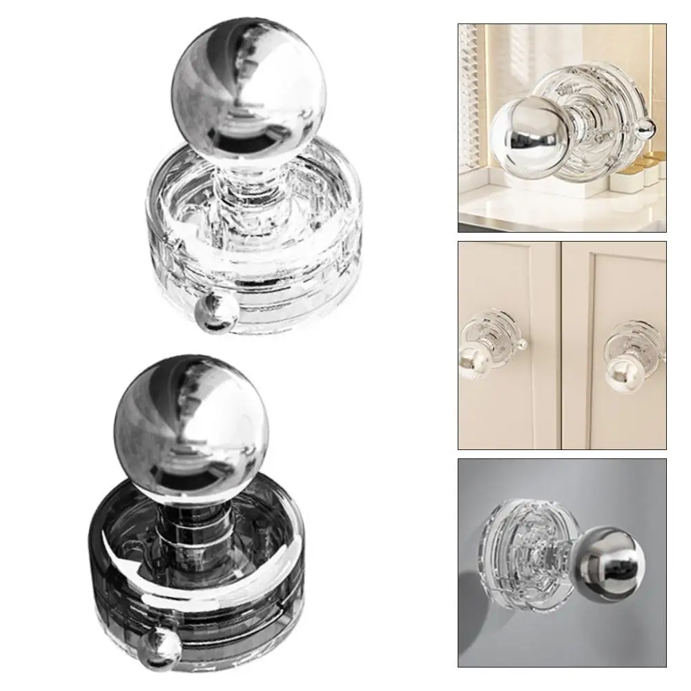 Door Handle Waterproof Suction Cup Door Handle & Hook Transparent/Translucent Gray Suction Cup Handle 79*60mm