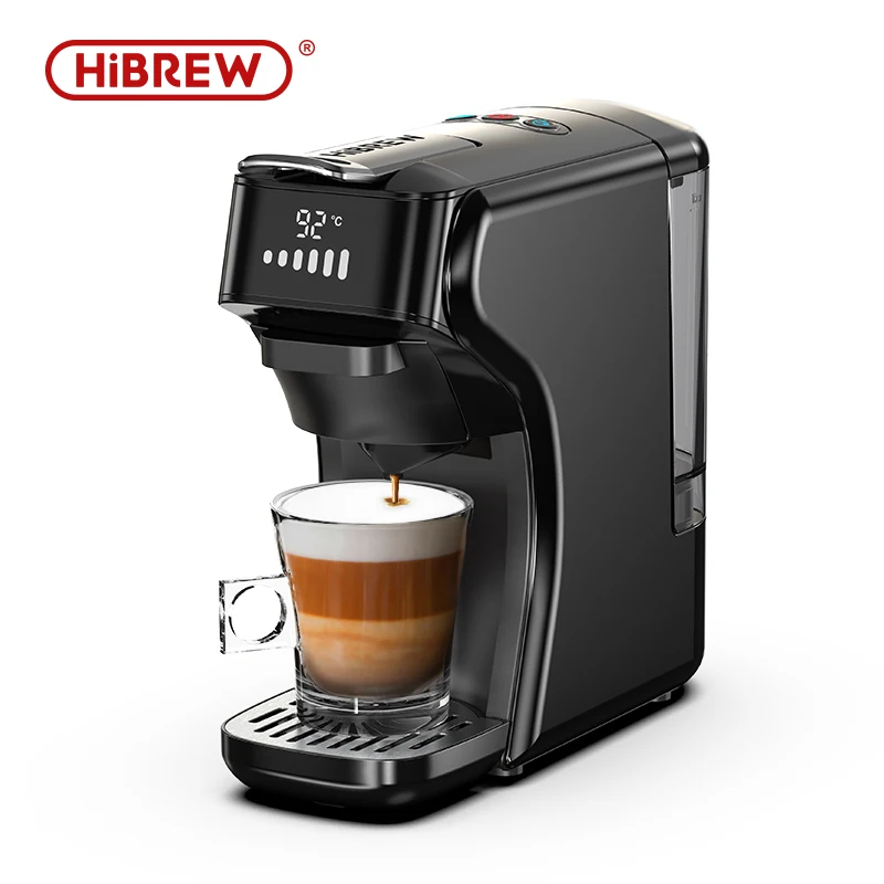 HiBREW 6in1 Kapselkaffeemaschine Heiß/Kalt Mehrere Espresso Cafetera Cappuccino Kaffeemaschine Dolce Gusto Nespresso Pulver H1B