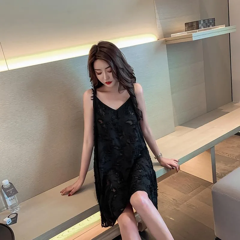 Nightgowns Women's Clothing Homewear Summer Thin New Sexy Suspenders Lace Comfortable Casual Simple Stylish Versatile Large Size
