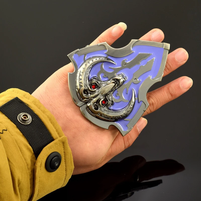 Escudo de tigre para dedo de 15cm/5,9 pulgadas, periféricos de juego de Anime, modelos de armas de Metal, escudo superportátil, manualidades, accesorios de escritorio, juguetes, regalos