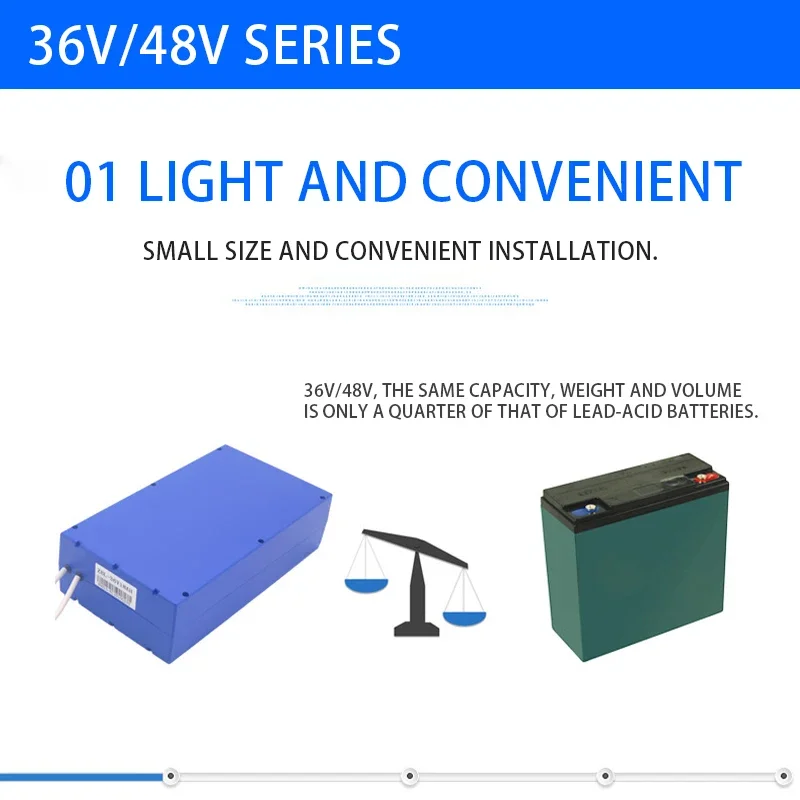 Large-capacity 48V12ah electric vehicle lithium battery 36v bicycle battery built-in module power lithium battery pack