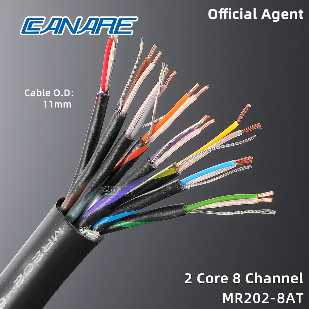 MR202 2AT/4/8/12/16/24AT 2 Core Multichannel Audio Sheath Cable