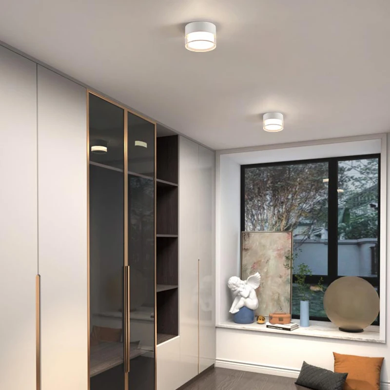 New LED Aluminum Surface-Mounted Downlight For The Entrance Living Room Corridor And Ceiling Light Without a Main Light 5W/18W