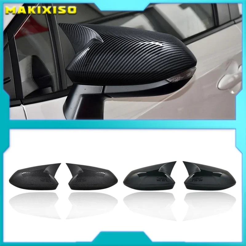 Side Wing Rearview Mirror Cover Cap For Toyota Corolla 2019 2020 Carbon Black high quality types