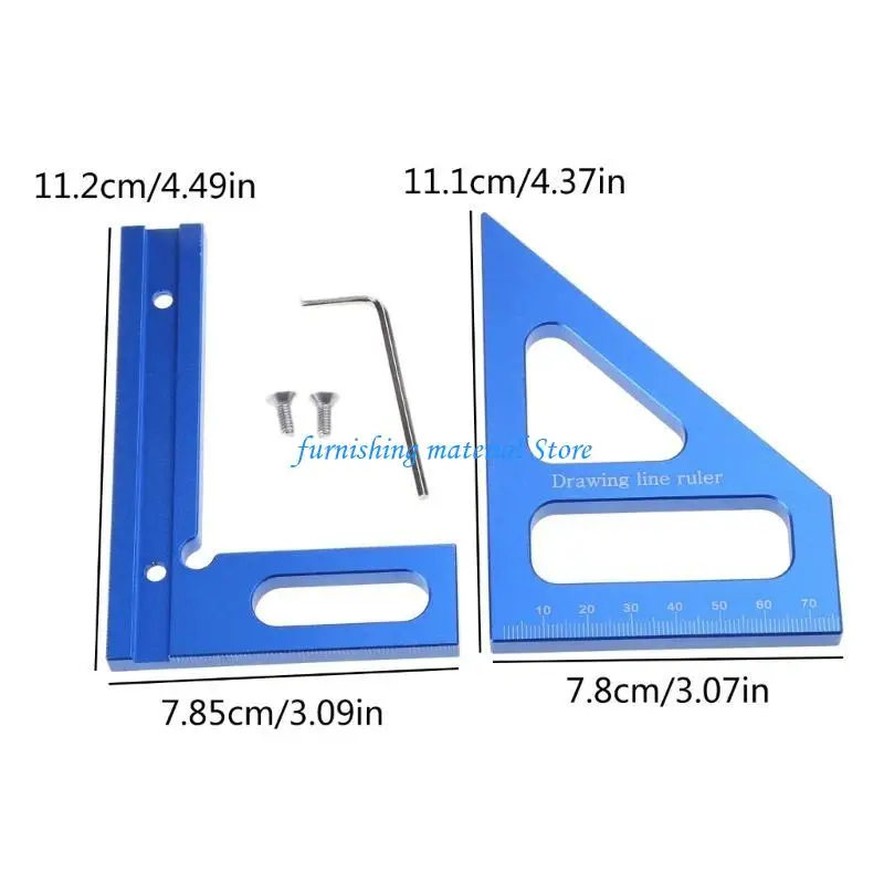 Regla regla línea dibujo Y5GD 45/90 grados regla Surer Protractor cuadrado