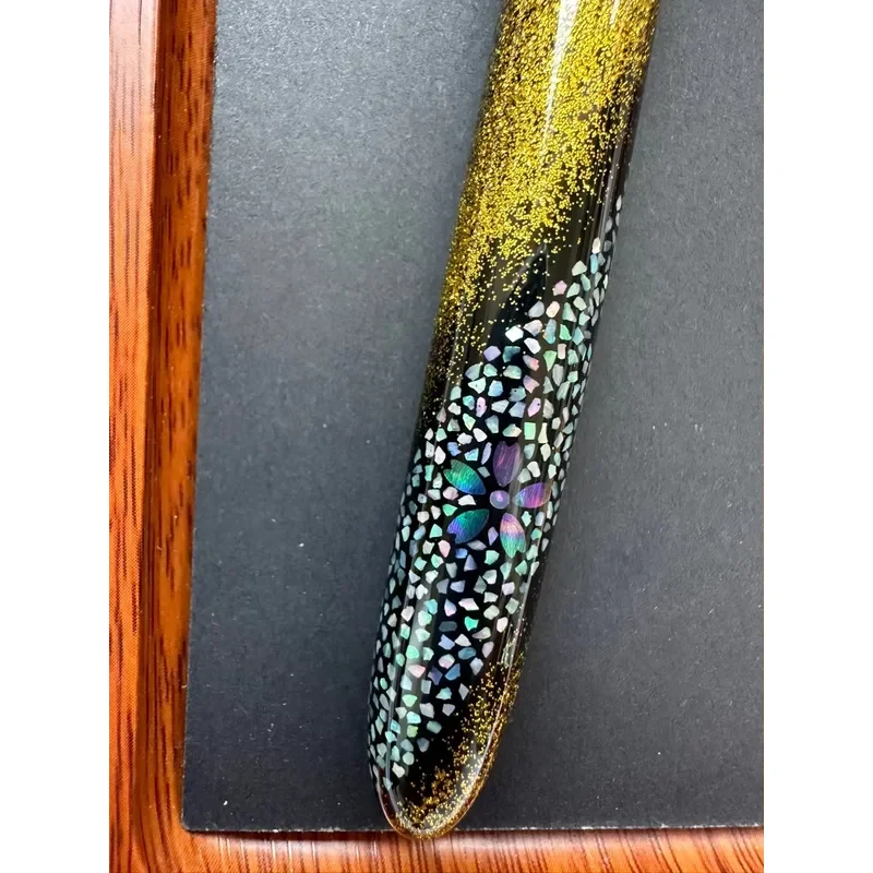 Premium Gold Dot Mother-of-Pearl Maki-e Fountain Pen Barrel Compatible with Platinum 3776 Pilot Custom 912 Sailor 21K 14K