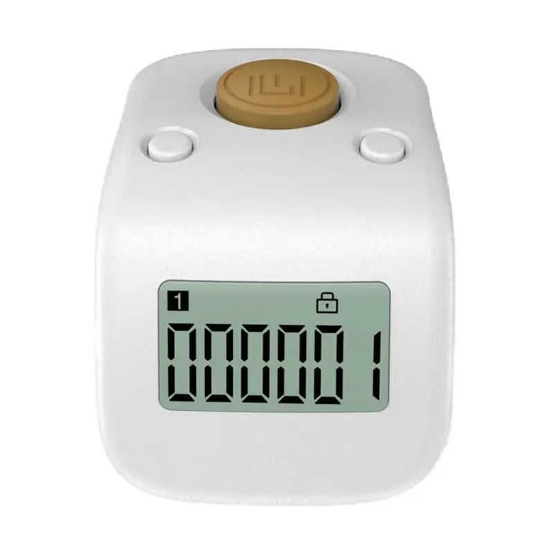 Mini Rechargeable Digital LCD Finger Ring Tally Counters 6 Digit Counter Beads Prayer Clicker 6 Channel Counting