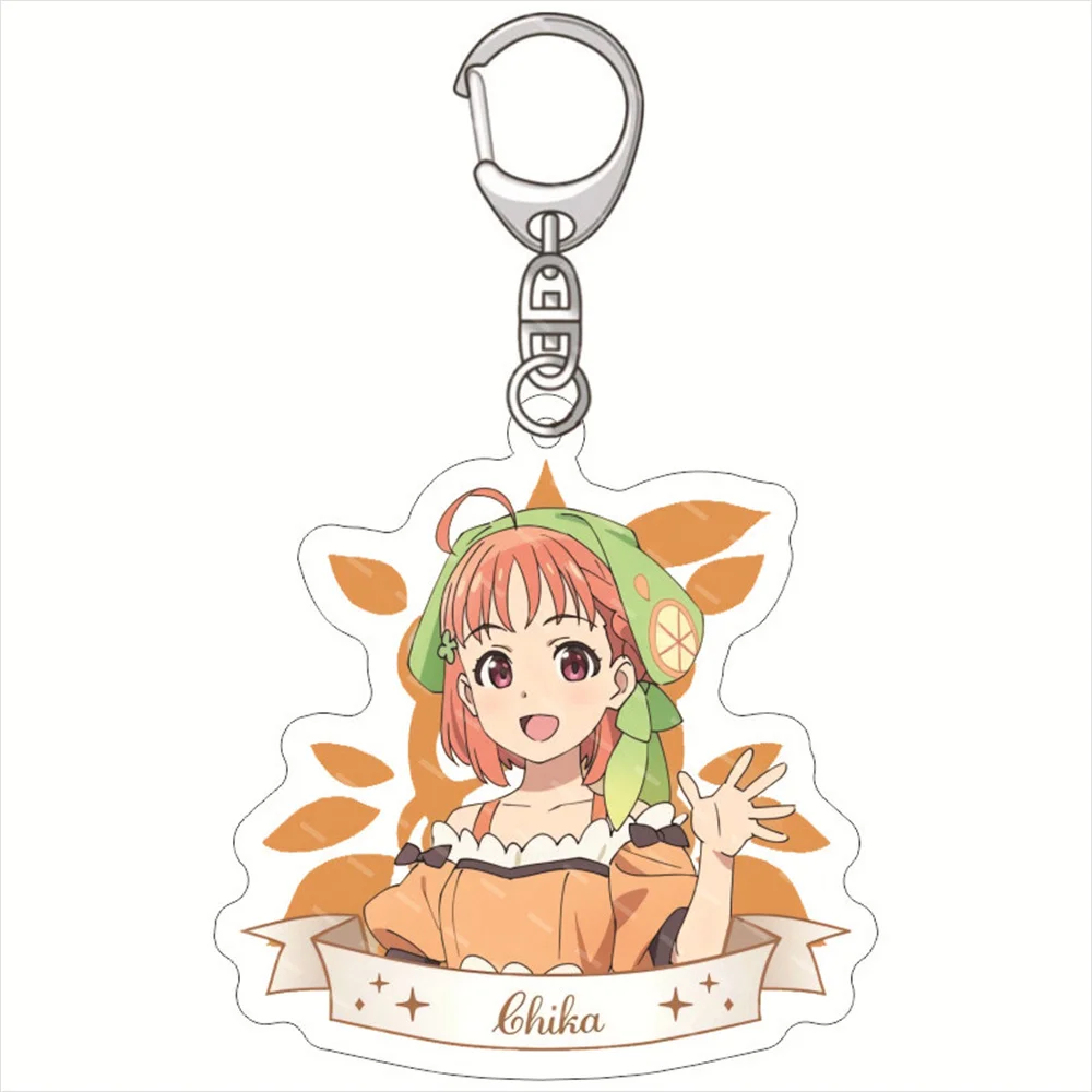 Anime Keychain YOHANE THE PARHELION -SUNSHINE in The MIRROR Tsushima Yoshiko Kunikida Hanamaru Cartoon Figure Keyring Toy Gift