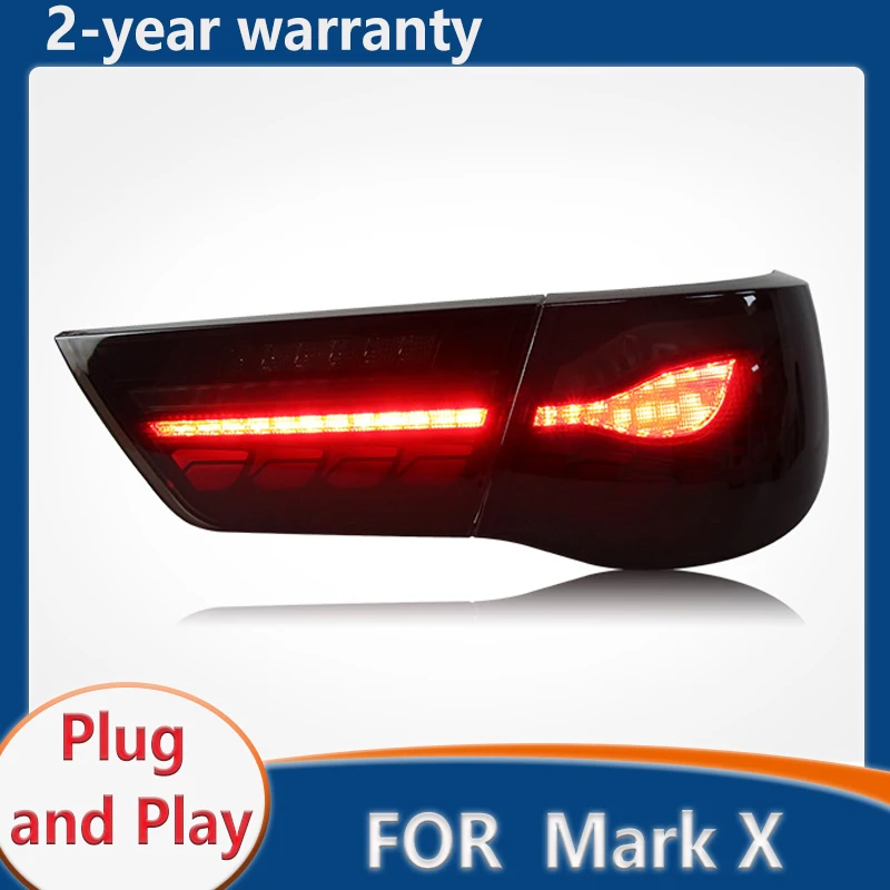 For Toyota Reiz Tail Lights 2010 2011 2012 Mark X Taillights Rear Lamp LED Signal Reversing Parking Tail Lights