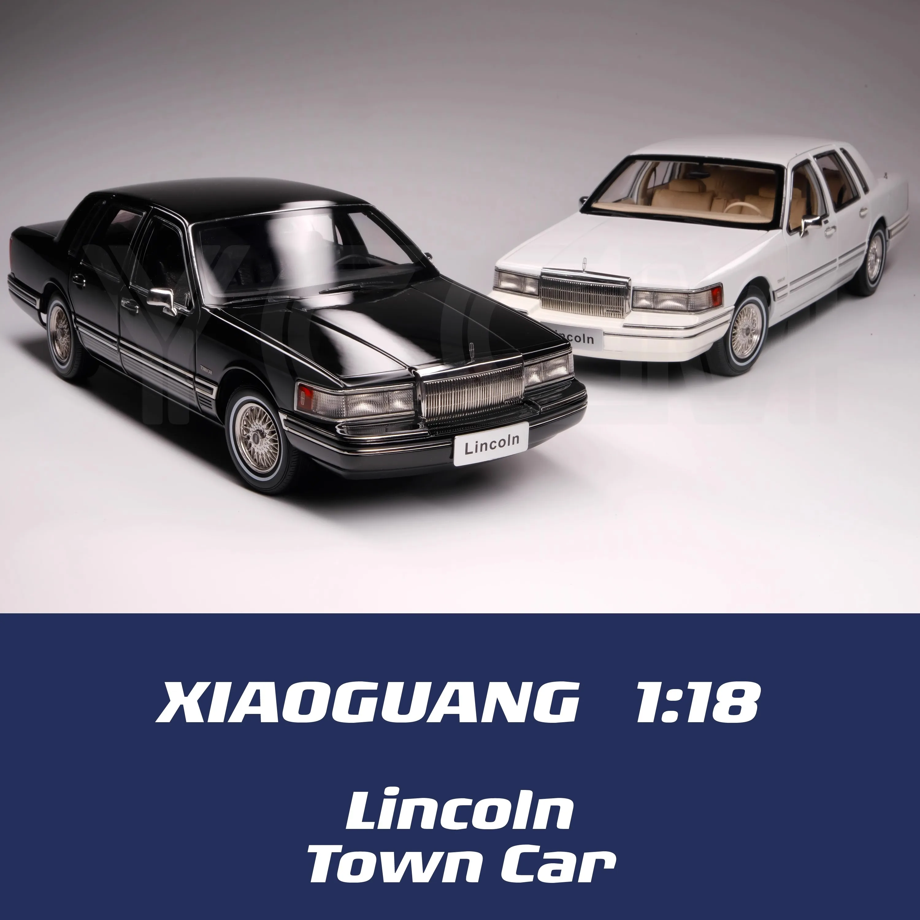 Xiaoguang 1/18 City Lincon TOWNCAR Alloy Simulation Car Model