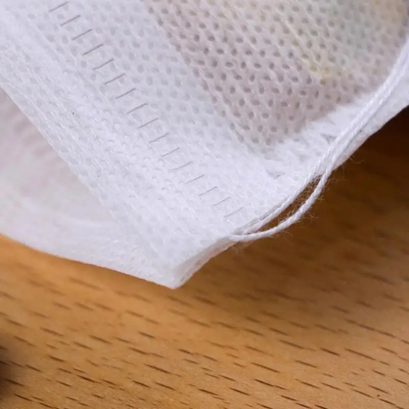 Image 4: Sachets thé vides avec cordon serrage, 100 pièces, parfaits pour préparer du thé du café Q5WC