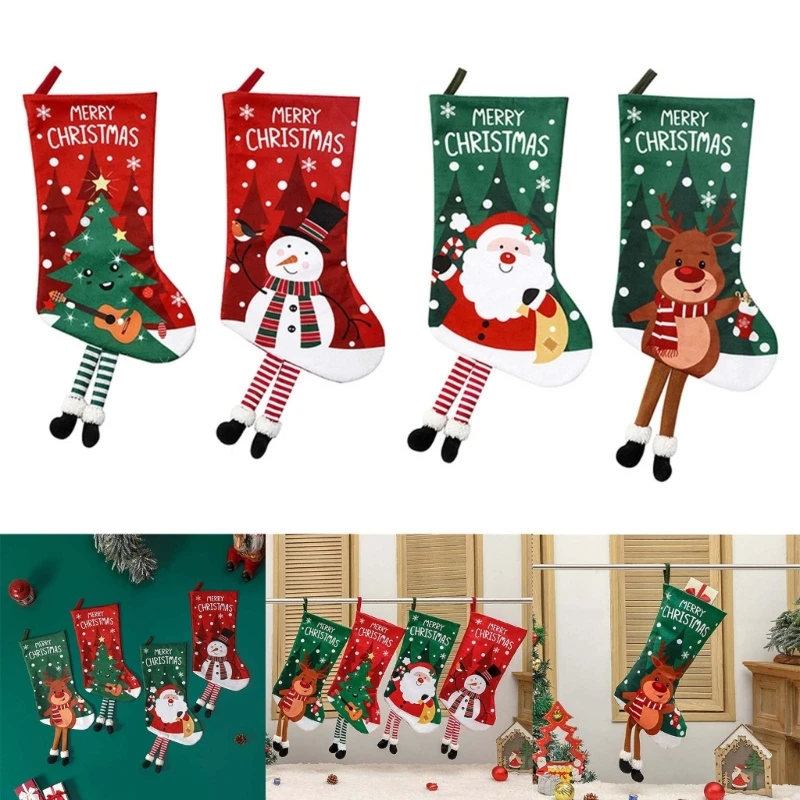 Christmas Stocking Gift Sock Tree Ornament Bag Festive Perfect Choice for Gifting and Decorating