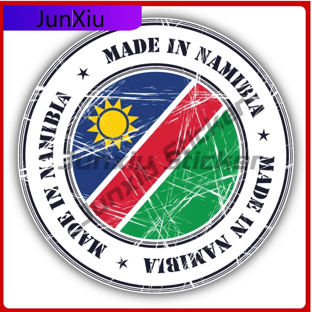 

Made In Namibia Grunge Flag Stamp Car Decal Bumper Stickers Funny Style Window Use For Helmet Side Car Sticker Accessories Wa