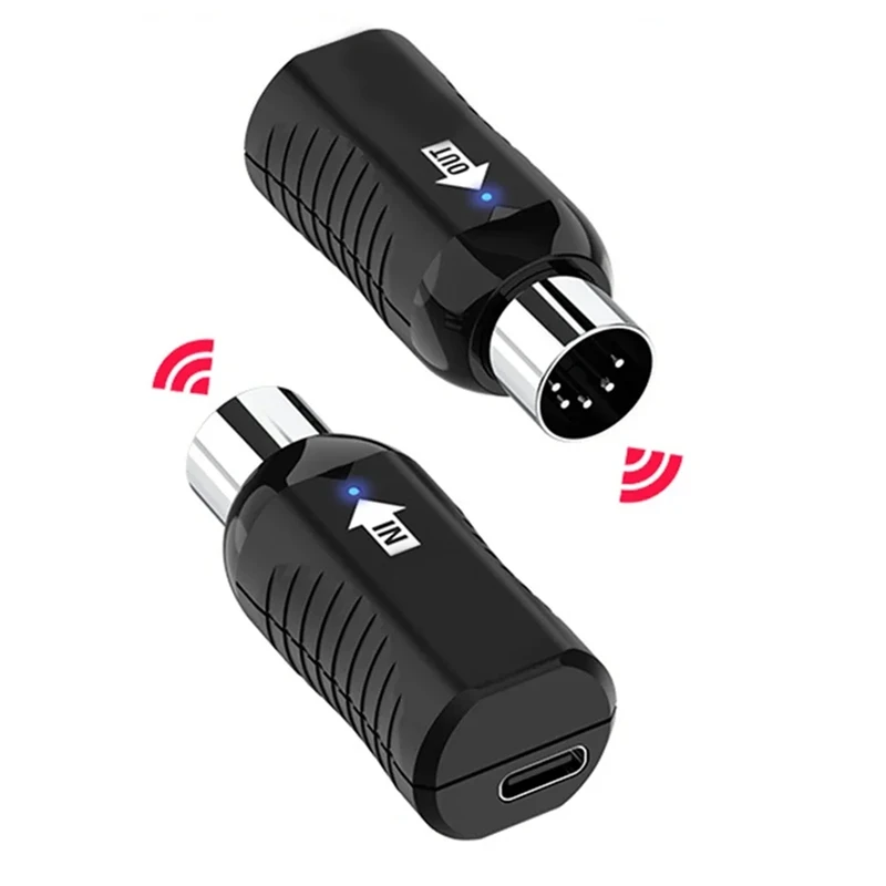 SCLS-transmisor receptor de Audio de guitarra MIDI inalámbrico para teclado de Piano Digital, conexión estable, batería de larga duración