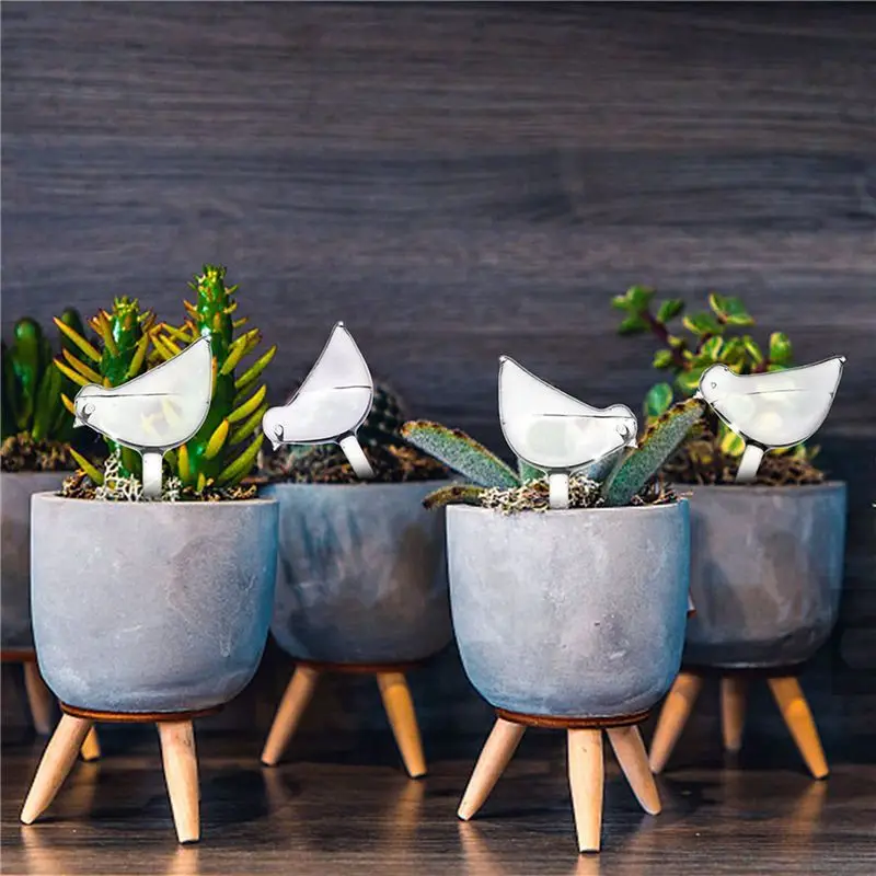 ABRW-40Pcs Auto Drip Irrigation Automatic Dripper Bird Shape Flower Pot Waterer For Plants Flower Waterers Drip Garden Tools