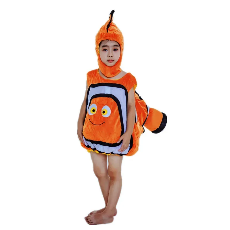 New ❤2025 Child Cute Cosplay Hooded Costume Boy Girl Anime Movie Finding Nemo Halloween/Christmas Adventure Hero Part ☆ ☆ ☆