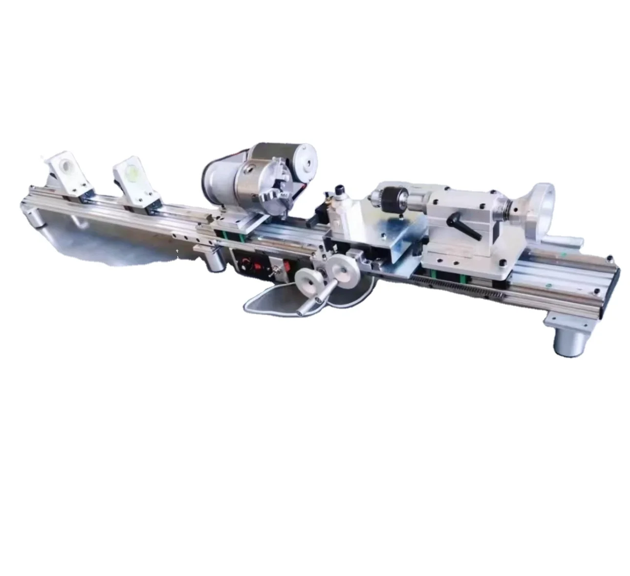 Segmented  Aluminum Alloy Double-Track Double-Chuck Rod Repairing Machine  Billiard Pool Cue Repair Lathe Machine