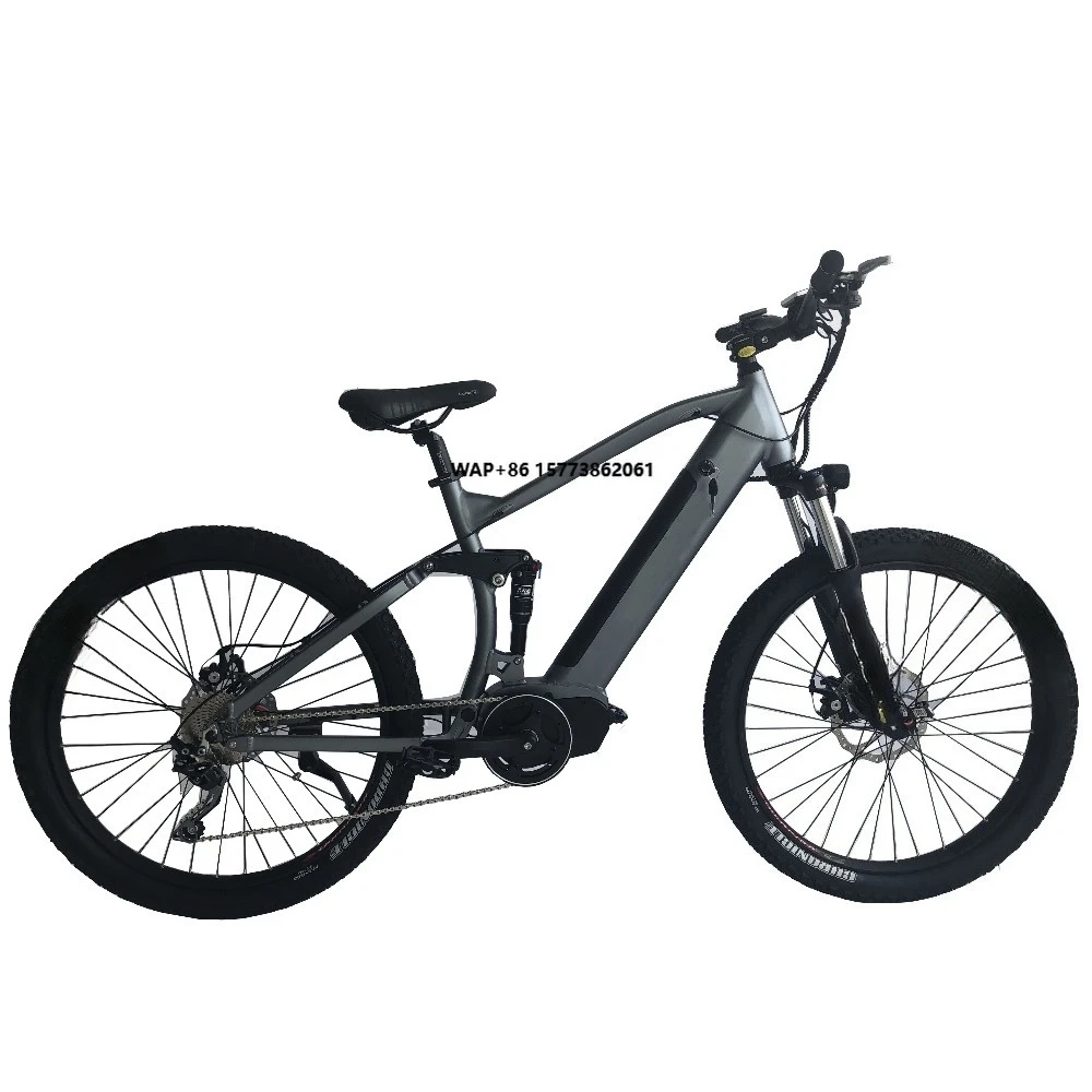 

27.5inch Fat Tire E Cycle Full Suspension Dual Motor Electric Mountain Road Fast Mid Drive Ebike Electric Bicycle MTB E Bike