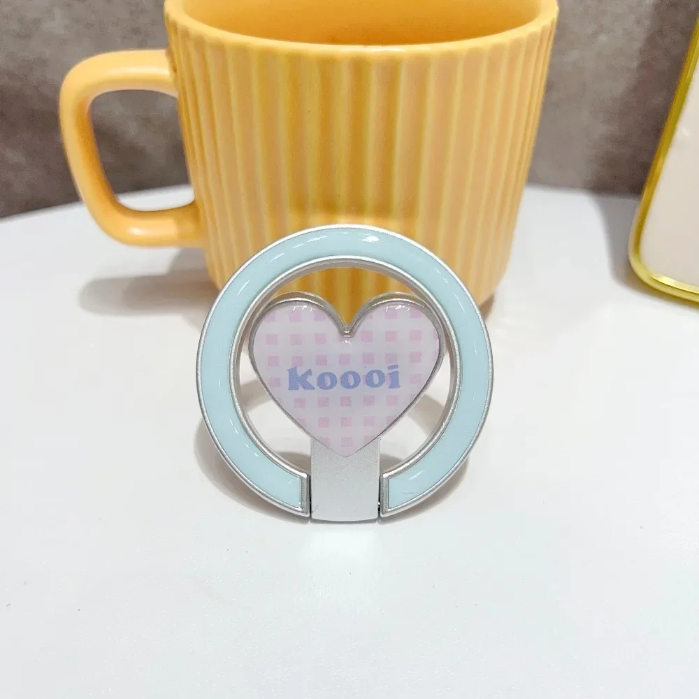 

Korean INS Cute Heart Love For Magsafe Phone Stand Magnetic Foldable GripTok Holder Universal For iPhone Samsung Motorola Google