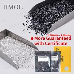 More Guaranteed GRA Certificate D Color Black Moissanite Loose Stone Gemstone Lab Grown Diamond Fine Beads DIY Factory Wholesale